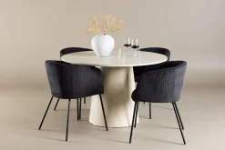 Lanzo Spisegruppe 120 cm Rund med 4 Berit stoler