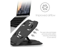 Laptopstativ Desire2 2-i-1 360 Roterbar Svart