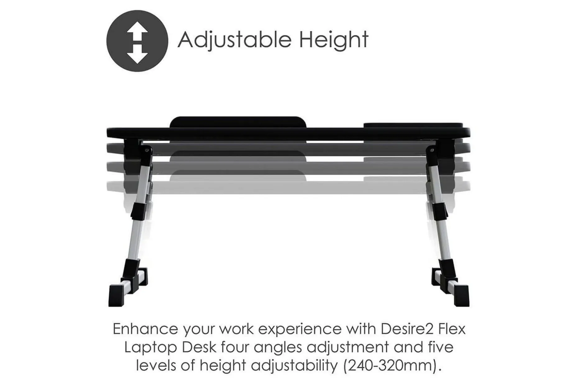 Laptopstativ Desire2 Justerbart