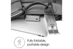 Laptopstativ Desire2 Sammenleggbar X-format Aluminium Sølv
