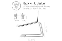 Laptopstativ Desire2 Supreme Pro Aluminium Silver