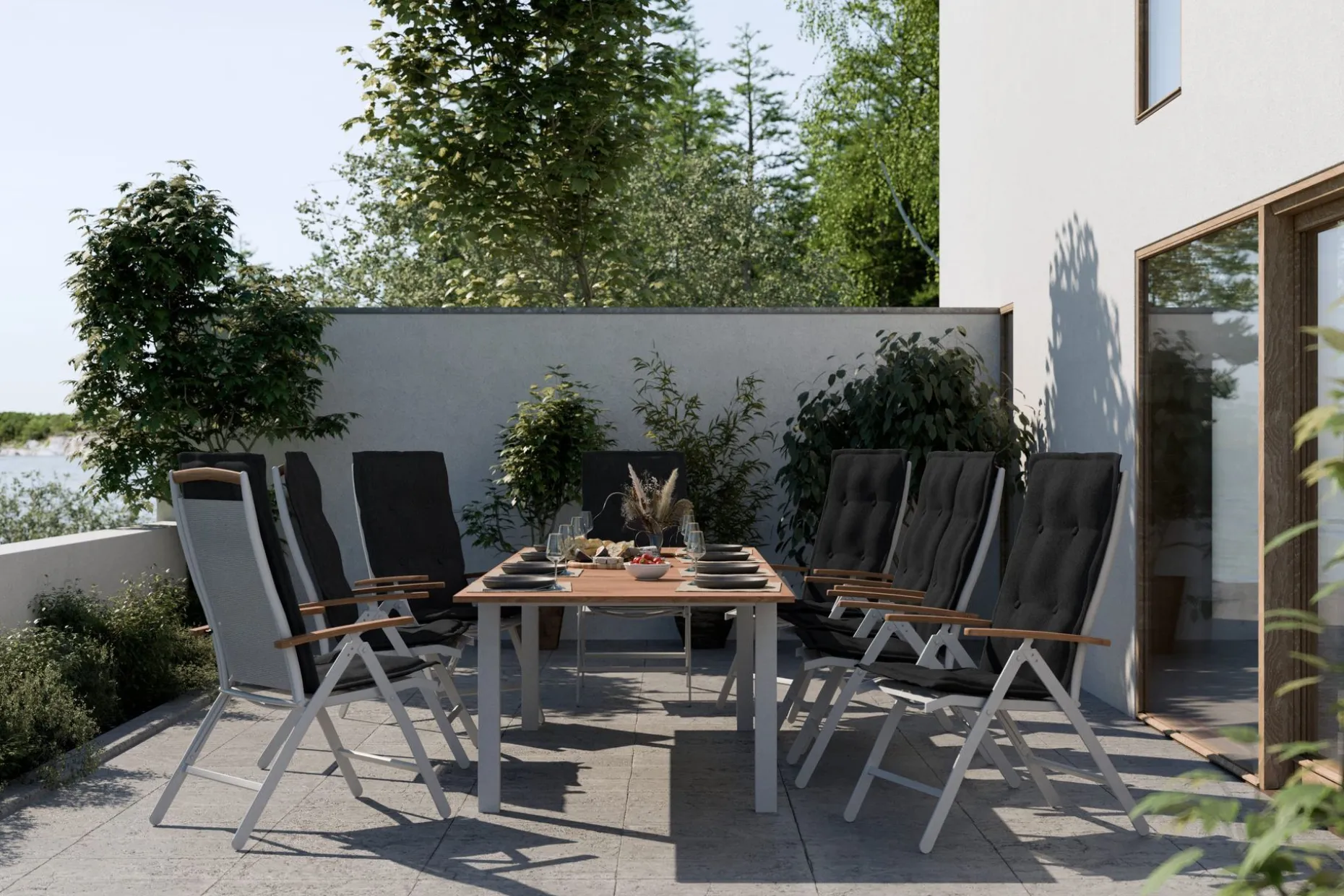Las Vegas Spisegruppe 220-280x100+8 Las Vegas Lyx Stol Pute
