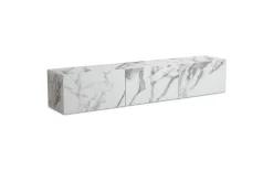 Lavbord Wohnling Foliert oppheng med klaffdør Moderne Marmor, Hvit, 160 cm