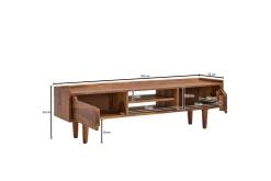 Lavbord Wohnling Heltre med oppbevaring 2 dører treben landlig stil