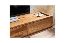 Lavbord Wohnling Massivt treoppheng med 3 skuffer, landlig stil