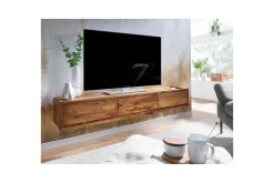 Lavbord Wohnling Massivt treoppheng med 3 skuffer, landlig stil
