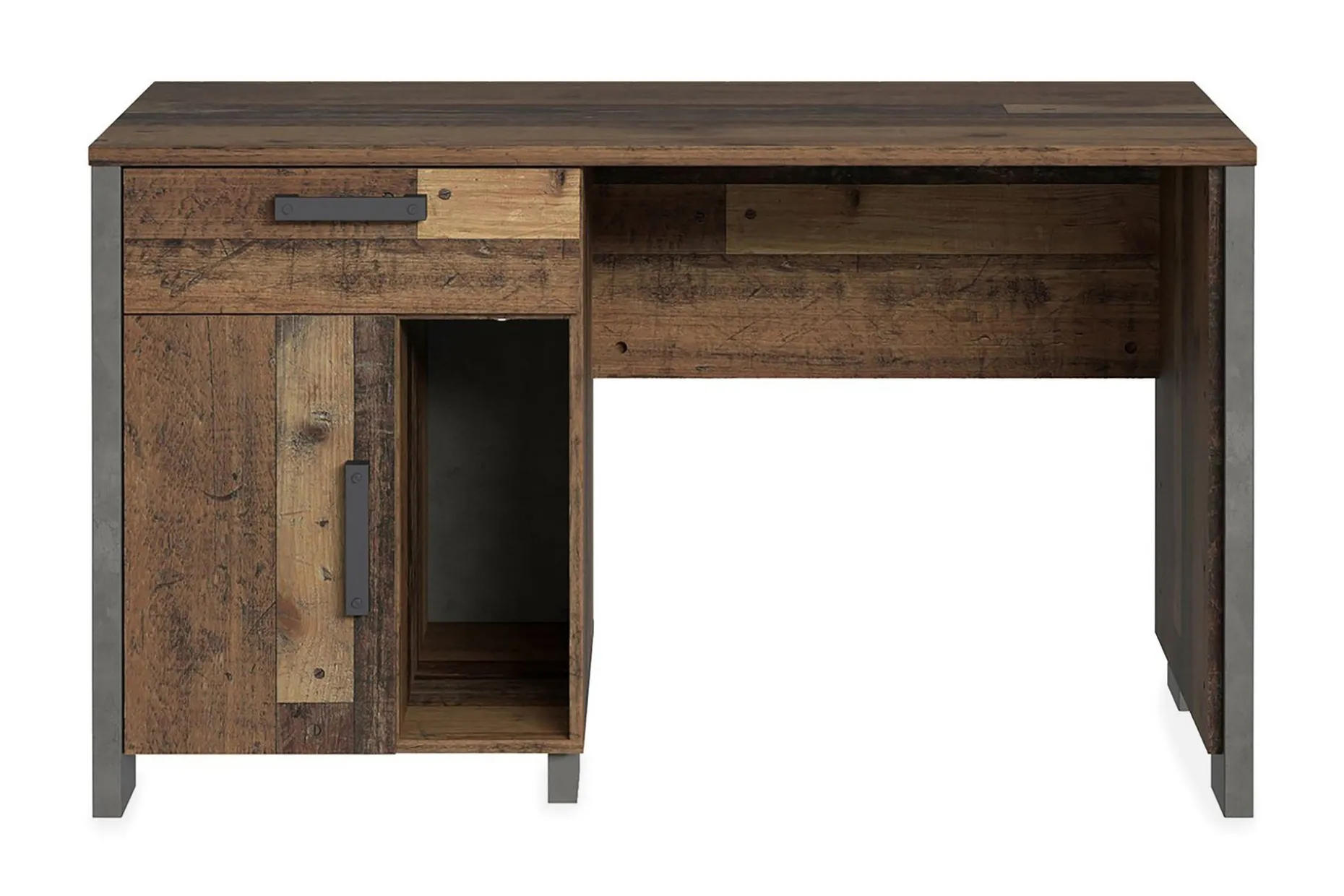 Lazarius Skrivebord 155 cm med Oppbevaring Skap + Skuff + Hy