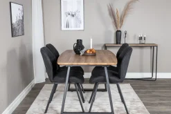 Leah Forlengningsbar bord med 4 Sumoas Spisestoler