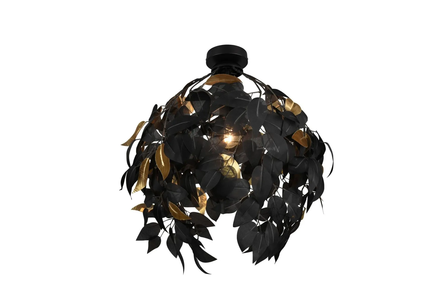 Leavy Taklampe 38 cm E27 Mattsvart