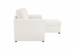 Leia 3-seters vendbar sovesofa med sjeselong og oppbevaring