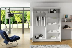 Leila Garderobe 150 cm Skyvedører Speil