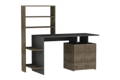 Leluard Skrivebord 146 cm med Oppbevaringshyller + Skap