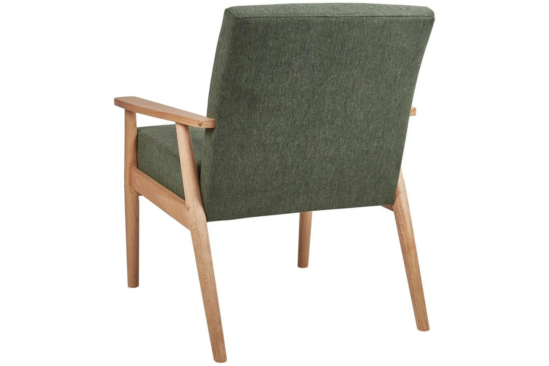 Lenestol Esrum Grønn/lyst tre, Polyester