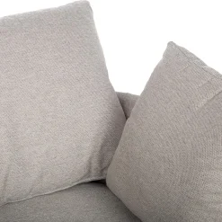 Lenestol HOME4YOU Fluffy svingbar 110x105x65/86 cm Lys grå