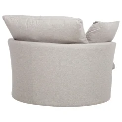 Lenestol HOME4YOU Fluffy svingbar 110x105x65/86 cm Lys grå