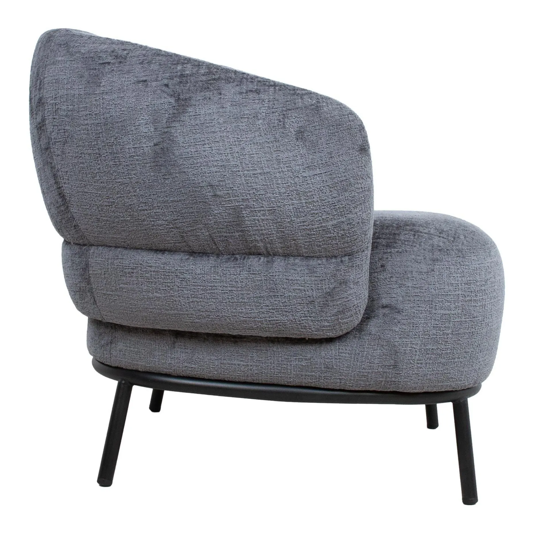 Lenestol HOME4YOU Gemala 100x40xh115 cm, svart