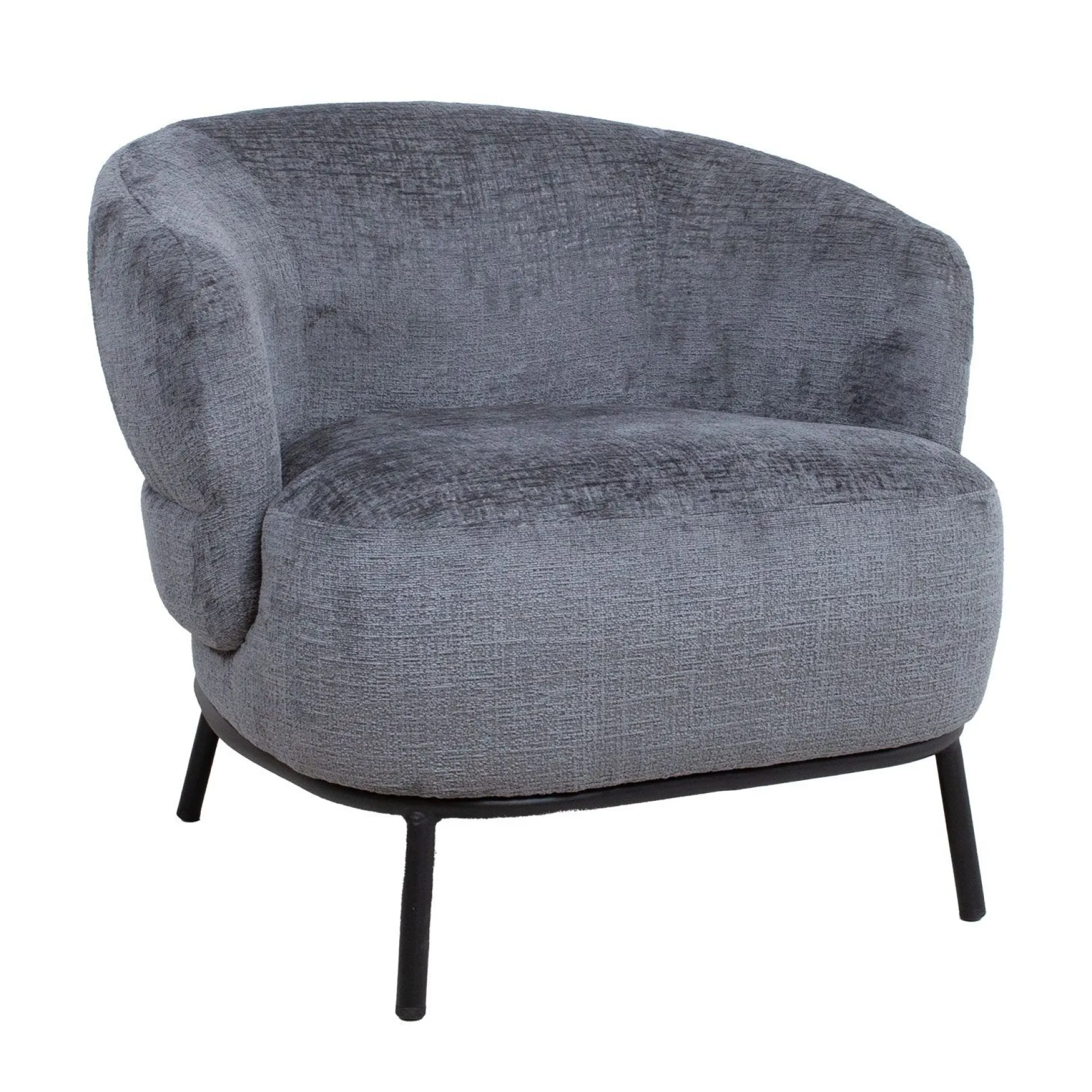Lenestol HOME4YOU Gemala 100x40xh115 cm, svart