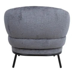 Lenestol HOME4YOU Gemala 100x40xh115 cm, svart