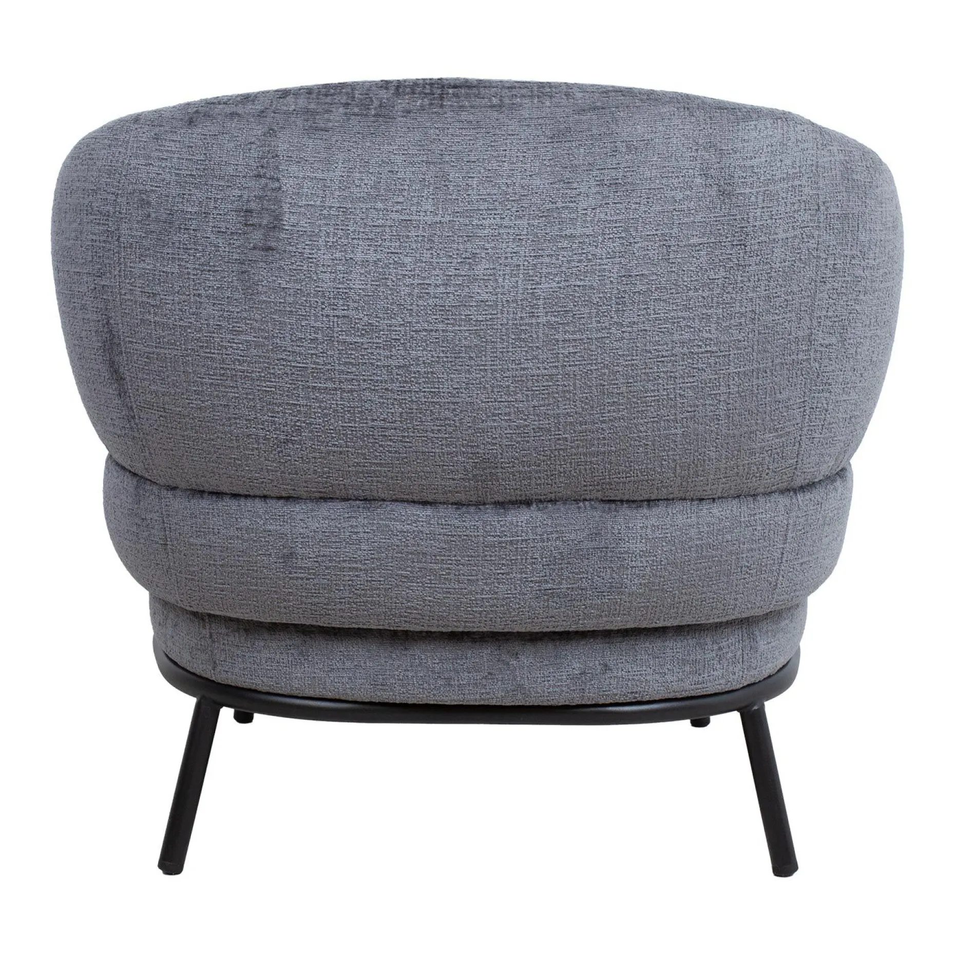 Lenestol HOME4YOU Gemala 100x40xh115 cm, svart