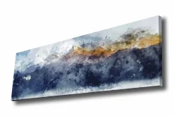 Lerretsbilde - Storslått fjellandskap med snødekte topper