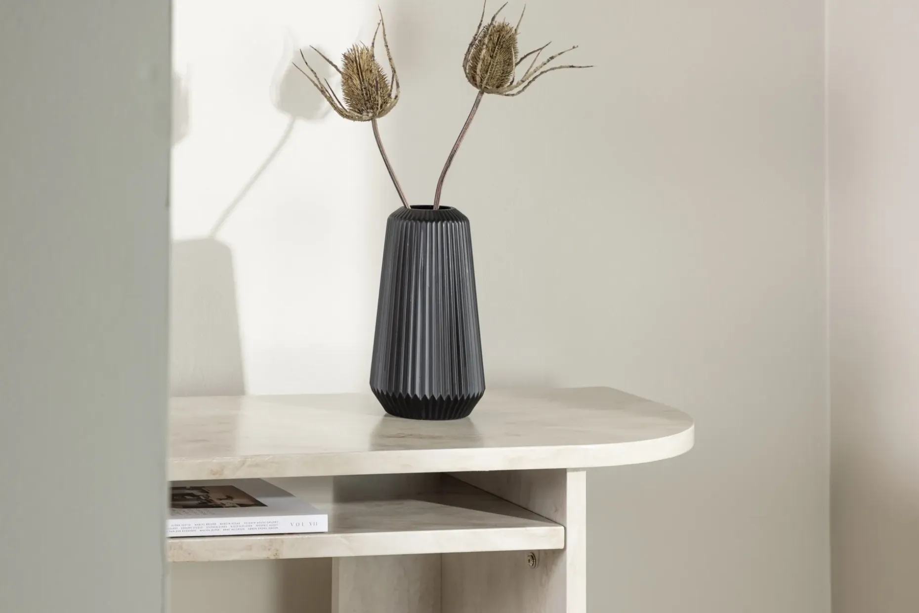 Ålesund Travertin Sidebord 120x40 cm