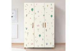 Leva Garderobe 120x189 cm Brun/Hvit