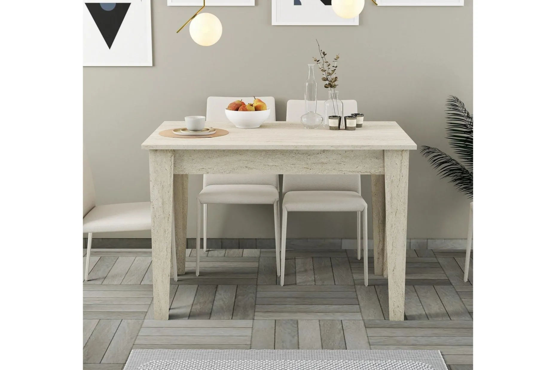 Levents Spisebord 110 cm Rektangulært
