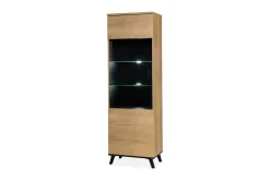 Lewa Vitrineskap 40x61 cm LED-belysning