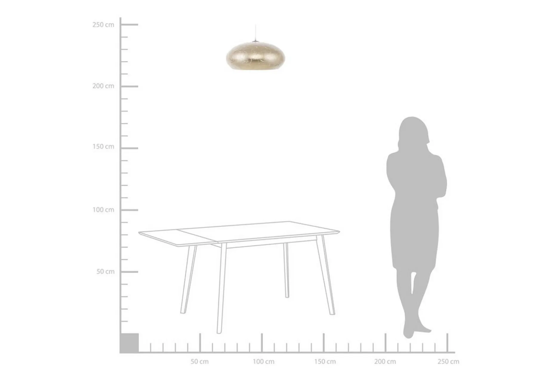 Limnatis Taklampe 48 cm