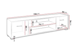 Lindesberg TV-benk 156 cm