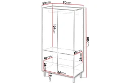 Lionel Garderobe 90 cm