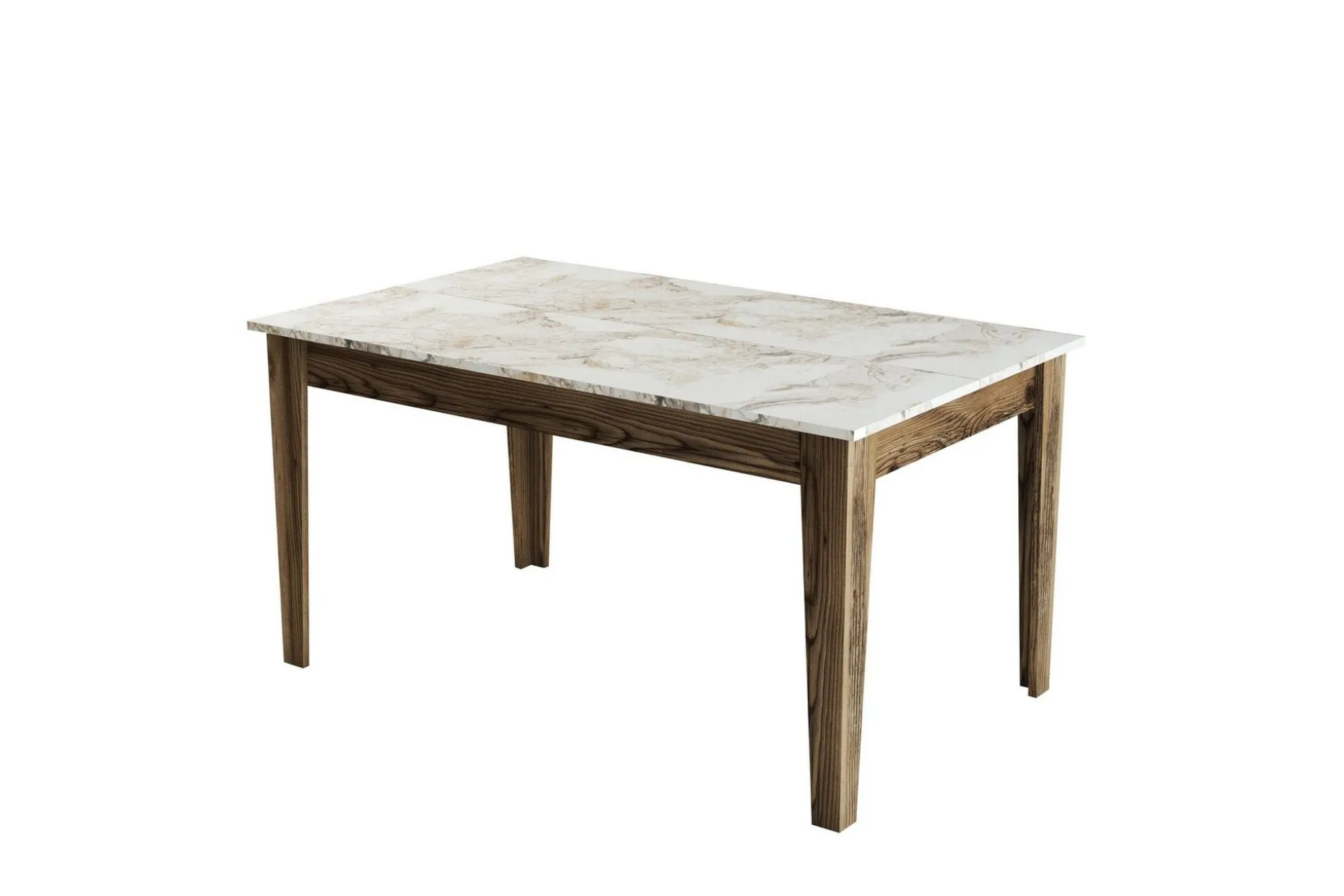 Lissione Spisebord 145x88 cm Brun/Hvit