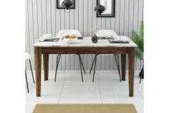 Lissione Spisebord 145x88 cm Brun/Hvit