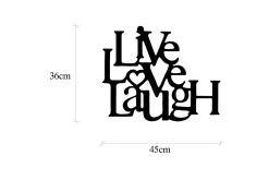 Live-Love-Laugh Veggdekor