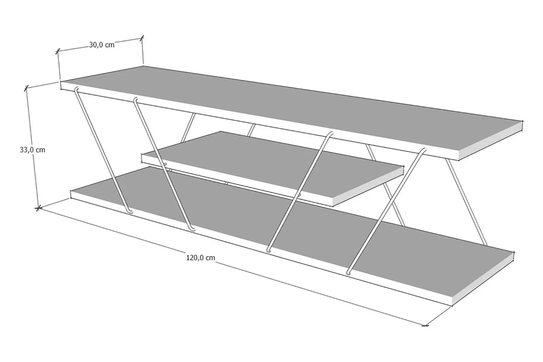 Ljusfors TV-benk 120 cm