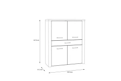 Loannia Highboard 42x117 cm