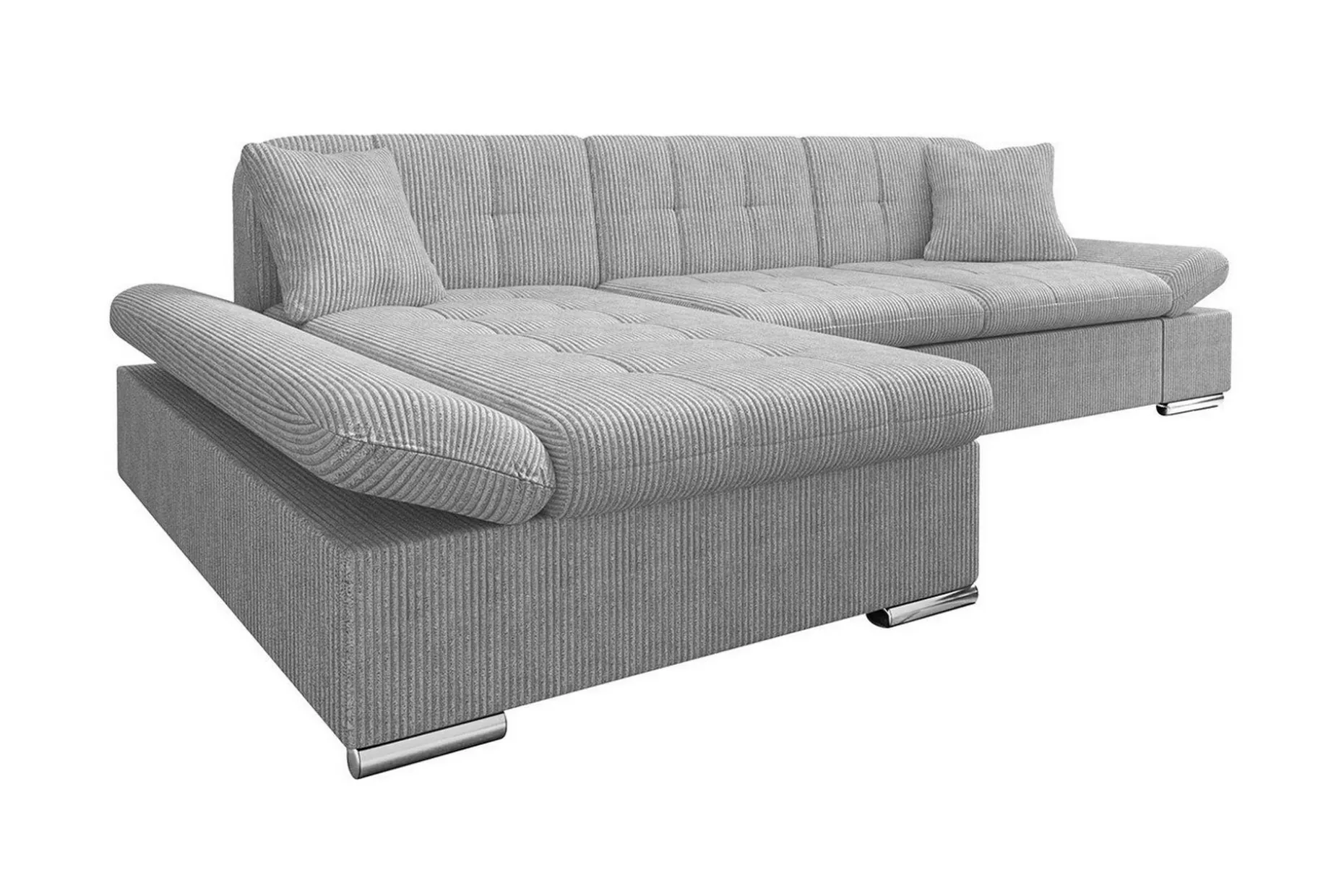 Lomux 3-sits Hörnbäddsoffa Ljusgrå