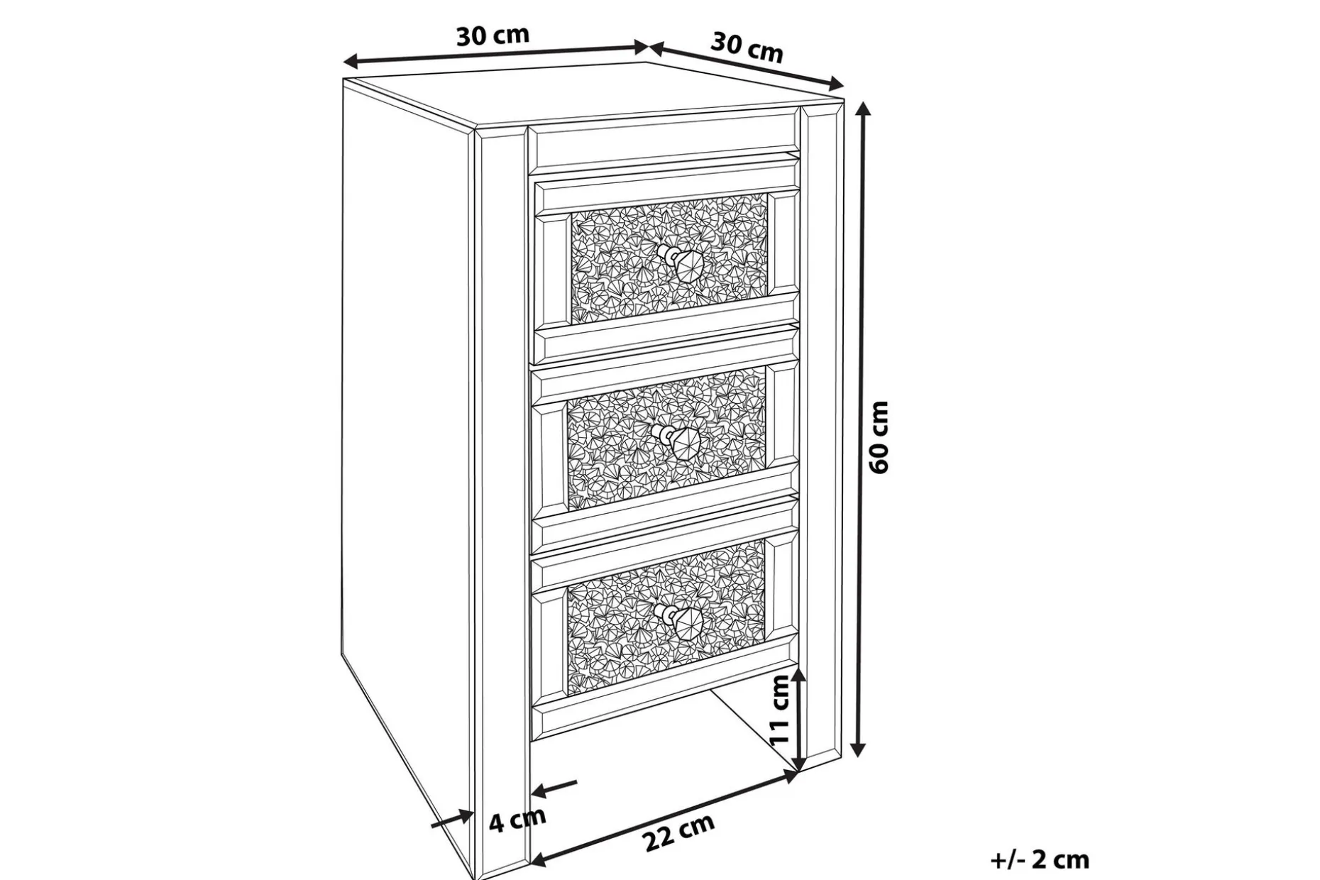 Loray Nattbord 30 cm