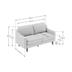 Lorvas 2-seters sofa