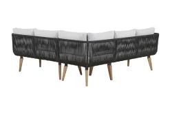 Loungegruppe ALCAMO brun / grå
