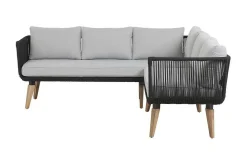 Loungegruppe ALCAMO brun / grå