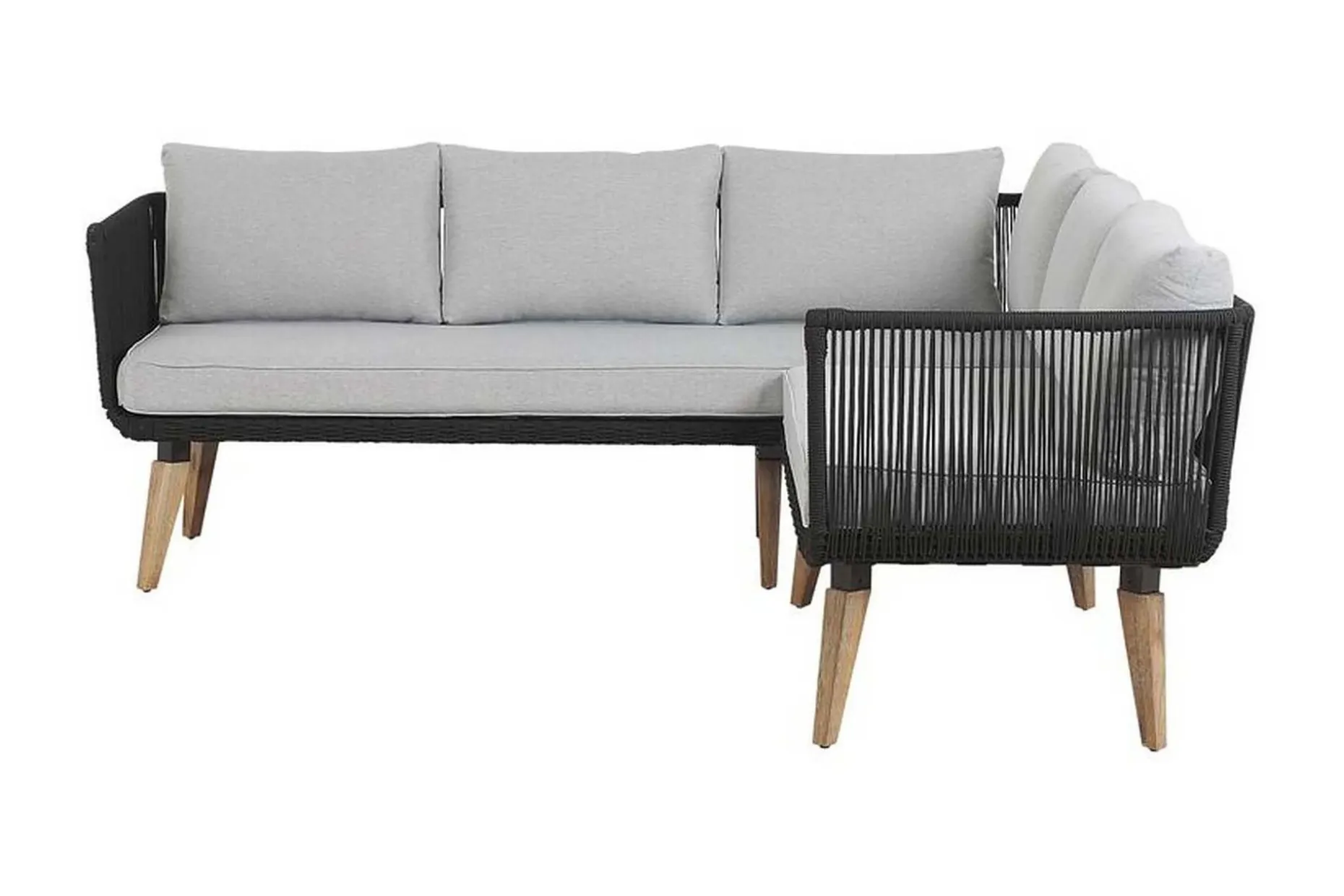 Loungegruppe ALCAMO brun / grå