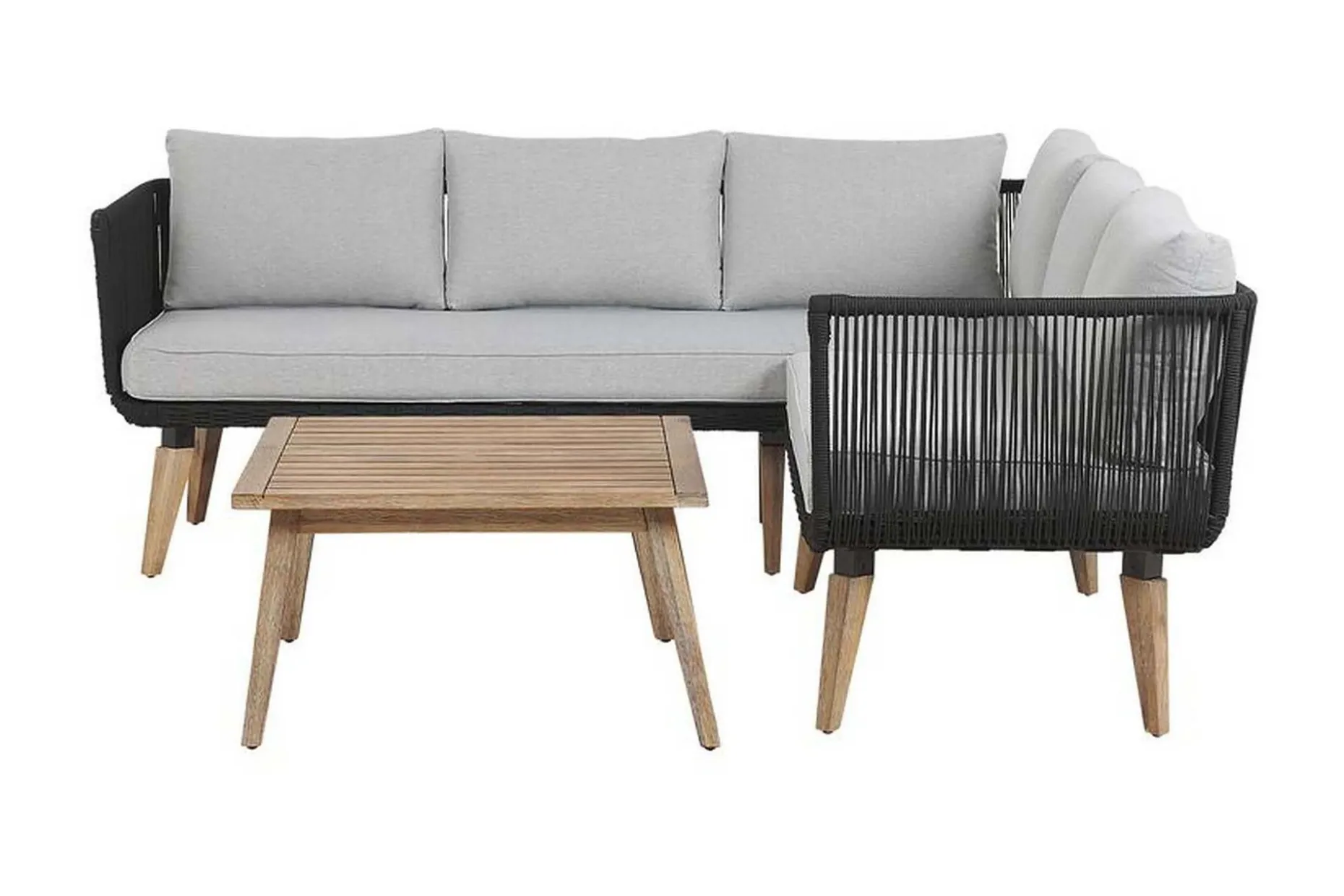 Loungegruppe ALCAMO brun / grå