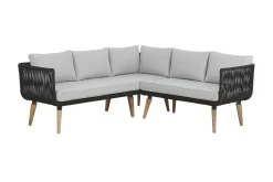 Loungegruppe ALCAMO brun / grå