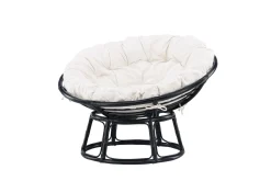 Loungestol Bonnie Svart/Hvit
