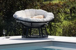 Loungestol Bonnie Svart/Hvit