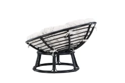 Loungestol Bonnie Svart/Hvit