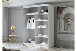 Lungos Garderobe med Speil 120x200 cm