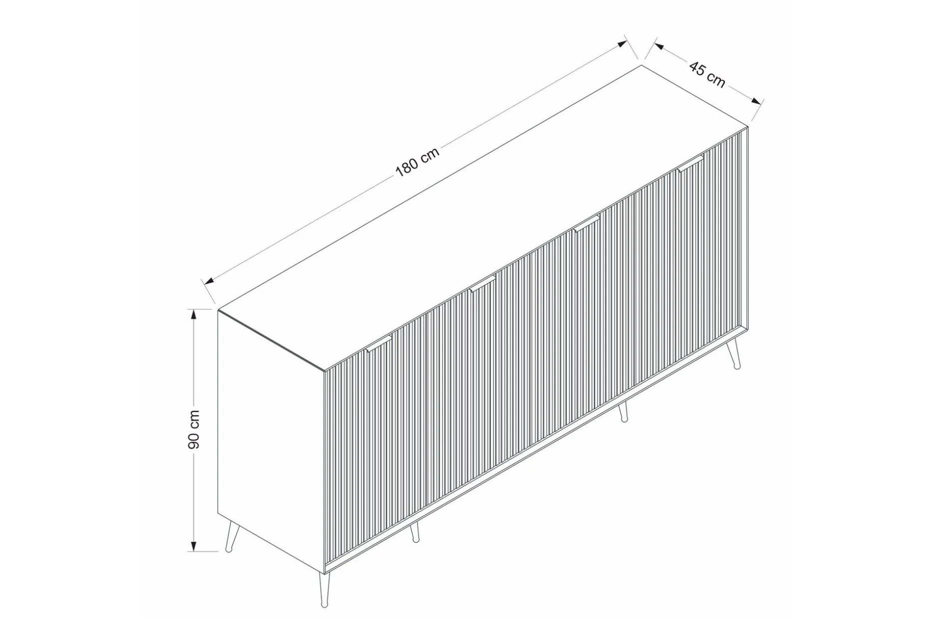 Luxe Konsollbord 180 cm
