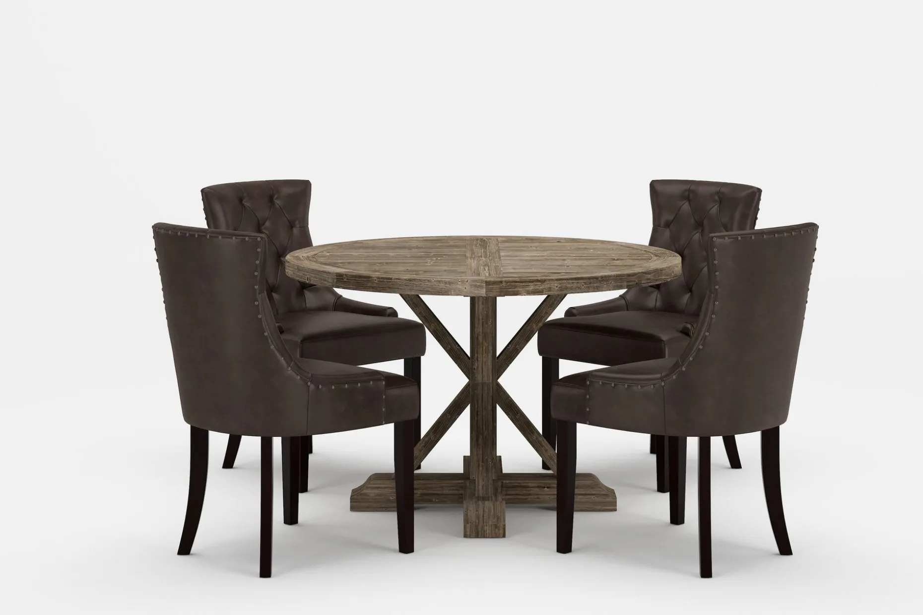 Lyon Premium Forlengningsbar Spisegruppe 120-160 cm+4 Tuva S